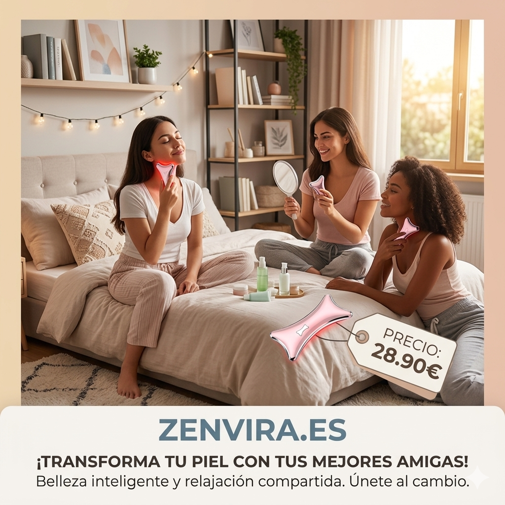 Masajeador Facial Antiedad con Calor Terapéutico