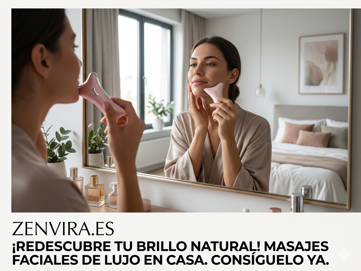 Masajeador Facial Antiedad con Calor Terapéutico