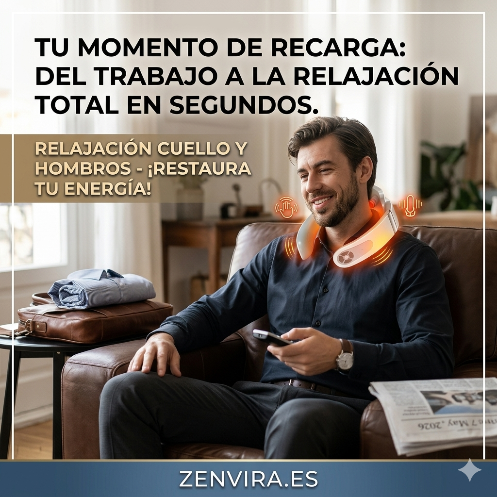 Masajeador de Cuello EMS Premium – Confort y Calor Relajante
