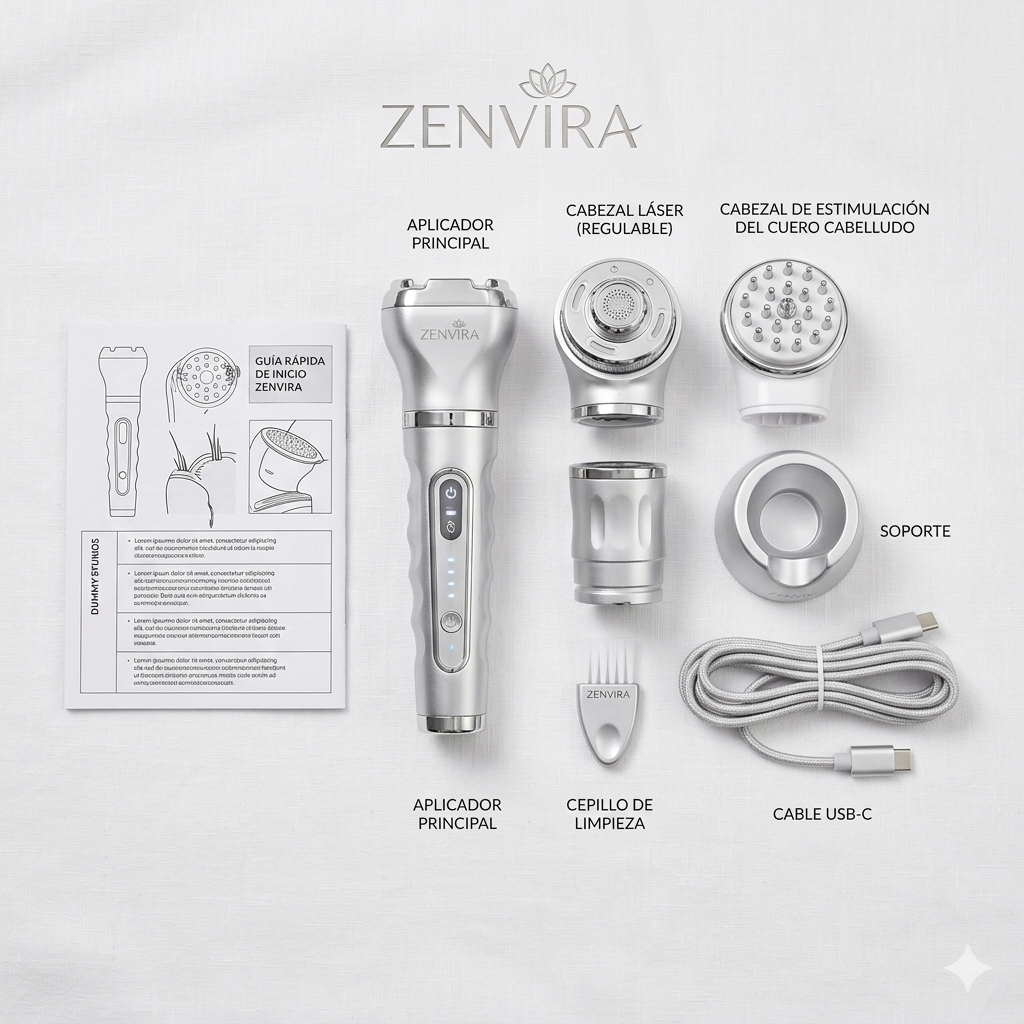 5 En 1 Masajeador Facial y Corporal Eléctrico con Cepillo de Látex