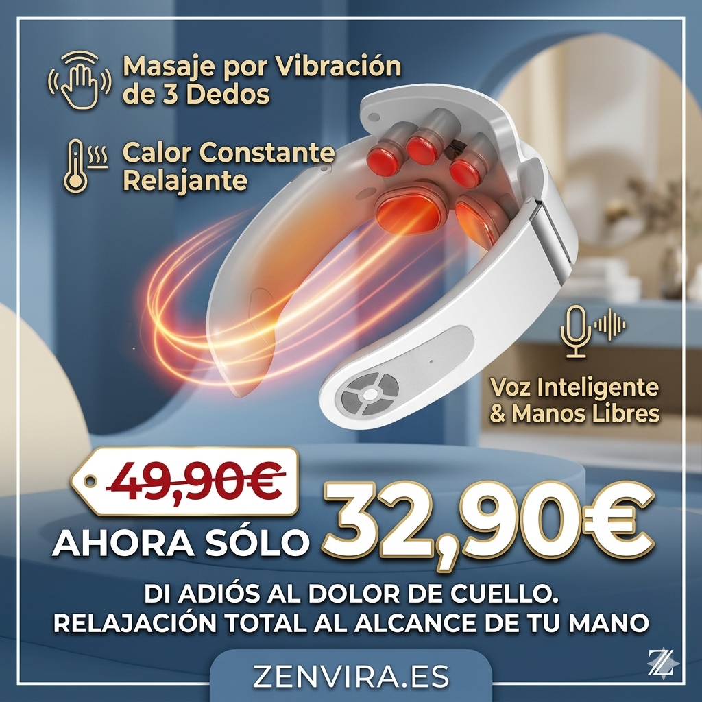 Masajeador de Cuello EMS Premium – Confort y Calor Relajante