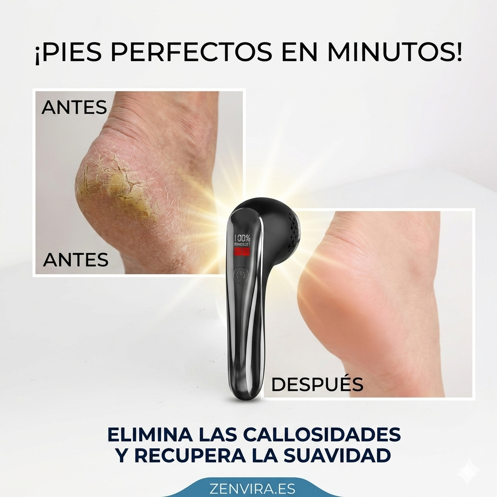 Lima de Durezas para Pies Profesional – Removedor de Callos y Piel Muerta | Pedicura en Casa