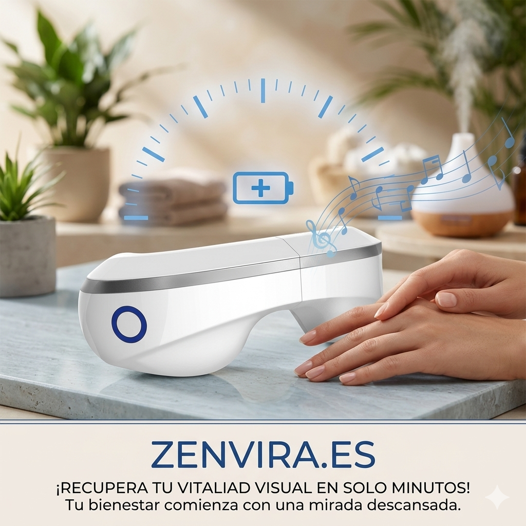 Masajeador Ocular Inteligente con Bluetooth y Música Relajante – Alivio Total para tus Ojos
