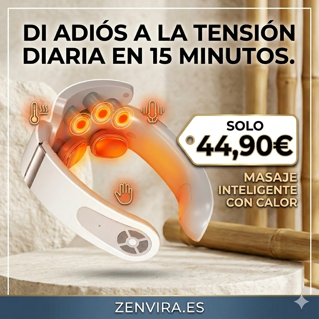 Masajeador de Cuello EMS Premium – Confort y Calor Relajante