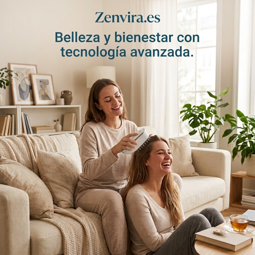 ZENVIRA HairPulse™  Peine Inteligente LED, EMS y Radiofrecuencia